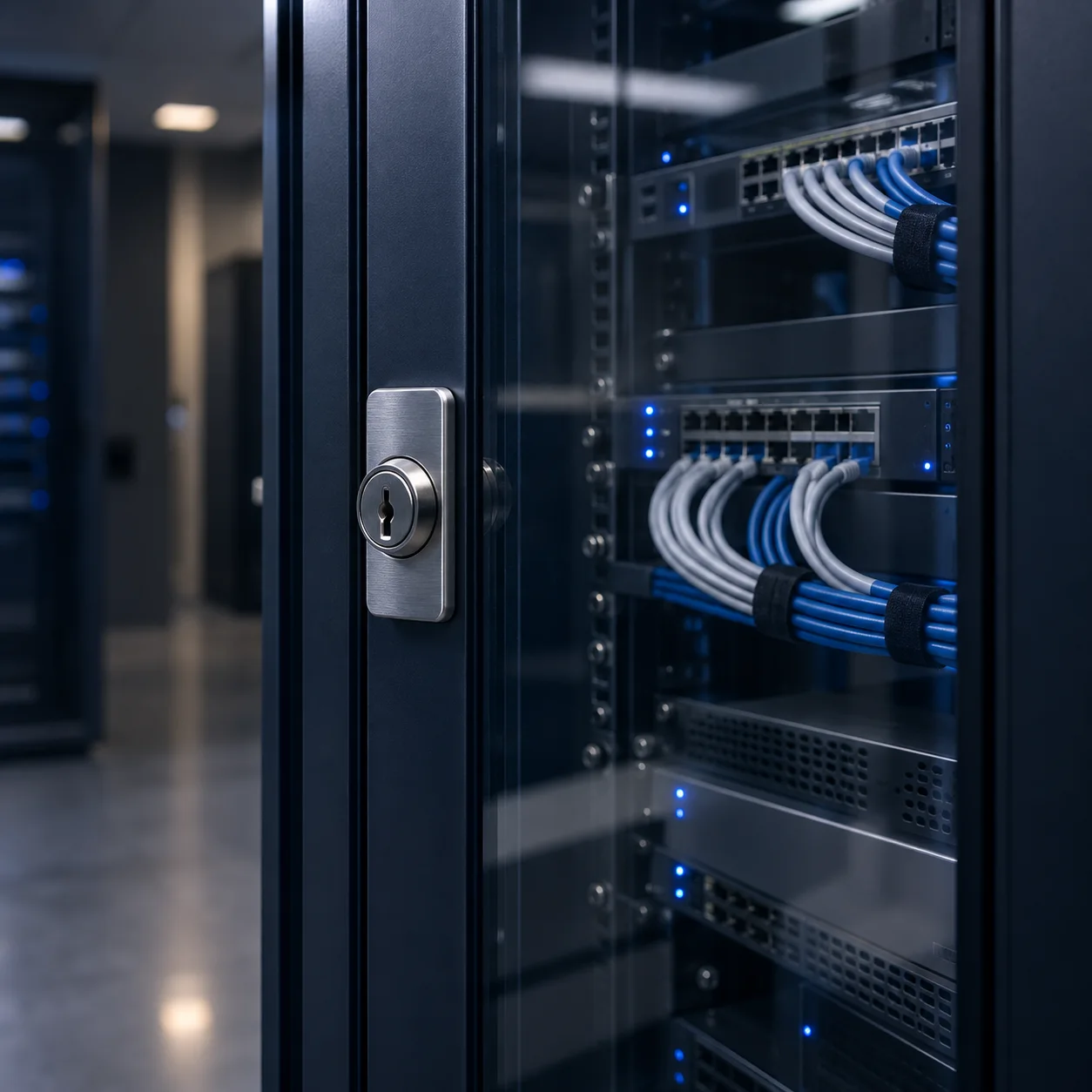 Conceptual illustration of business system security